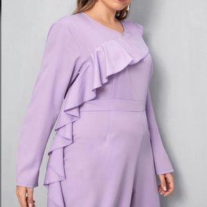 Long Sleeve Lavender Jumpsuit